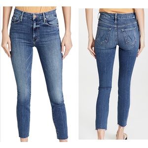 MOTHER Onlooker skinny jeans size 27 gold button